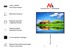 MACLEAN Projektrosko platno MC-680 STAND 112", 1:1, 200x200
